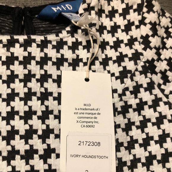 NWT MID checked shirtsleeve dress - Picture 2 of 4